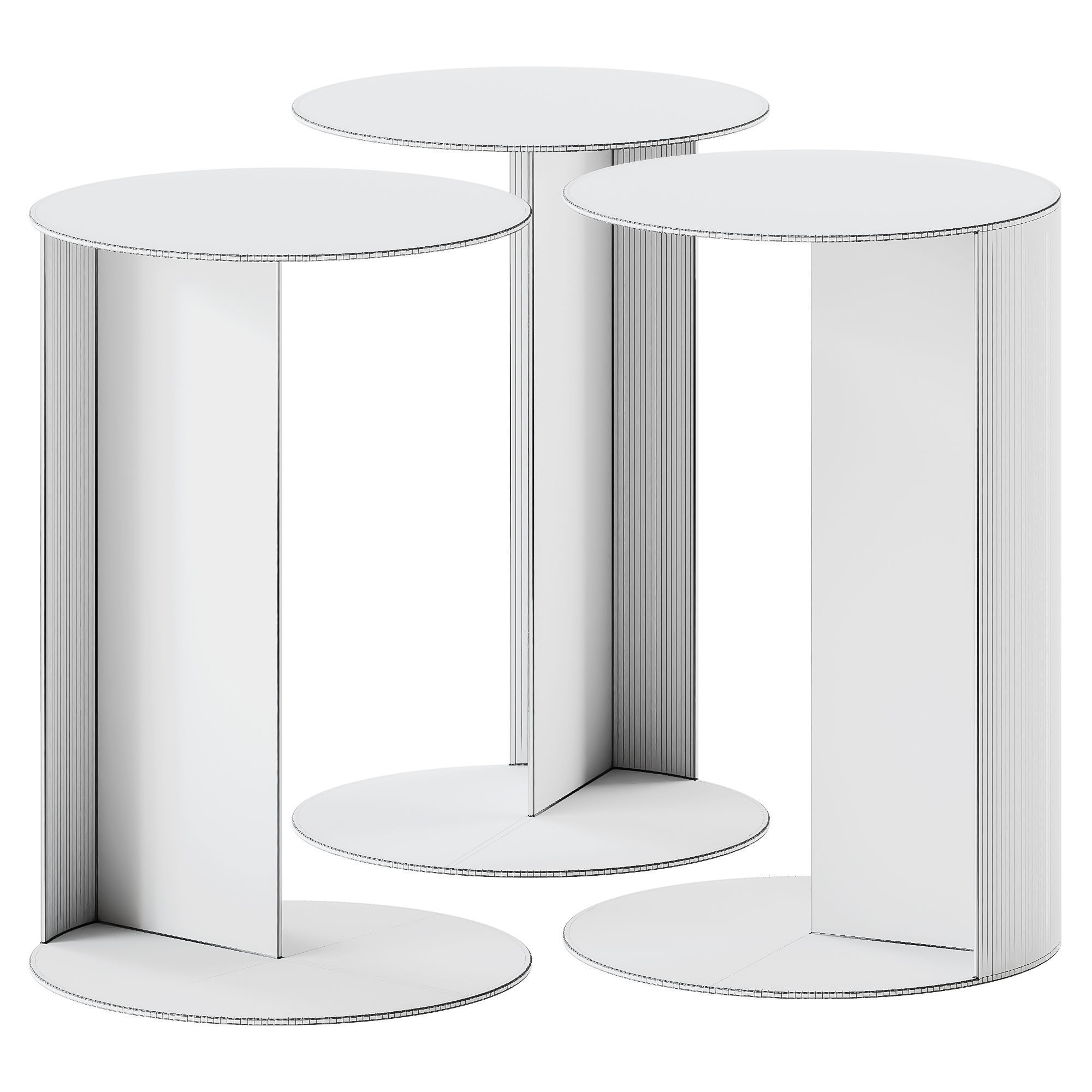 Plank TO Side Table 3D model_4