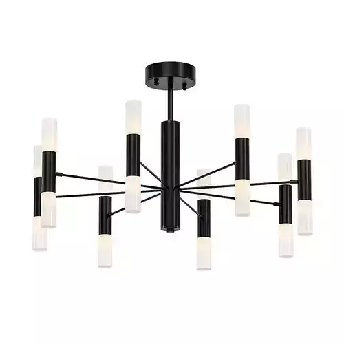 WIGNER modern chandelier with glass shades