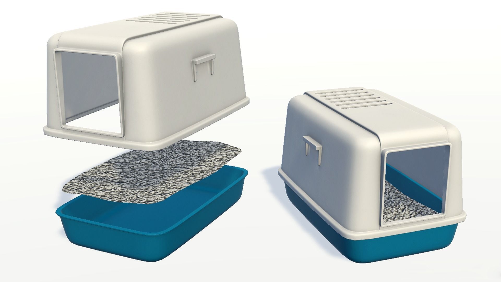 Cats - Fat Low-poly 3D model_23