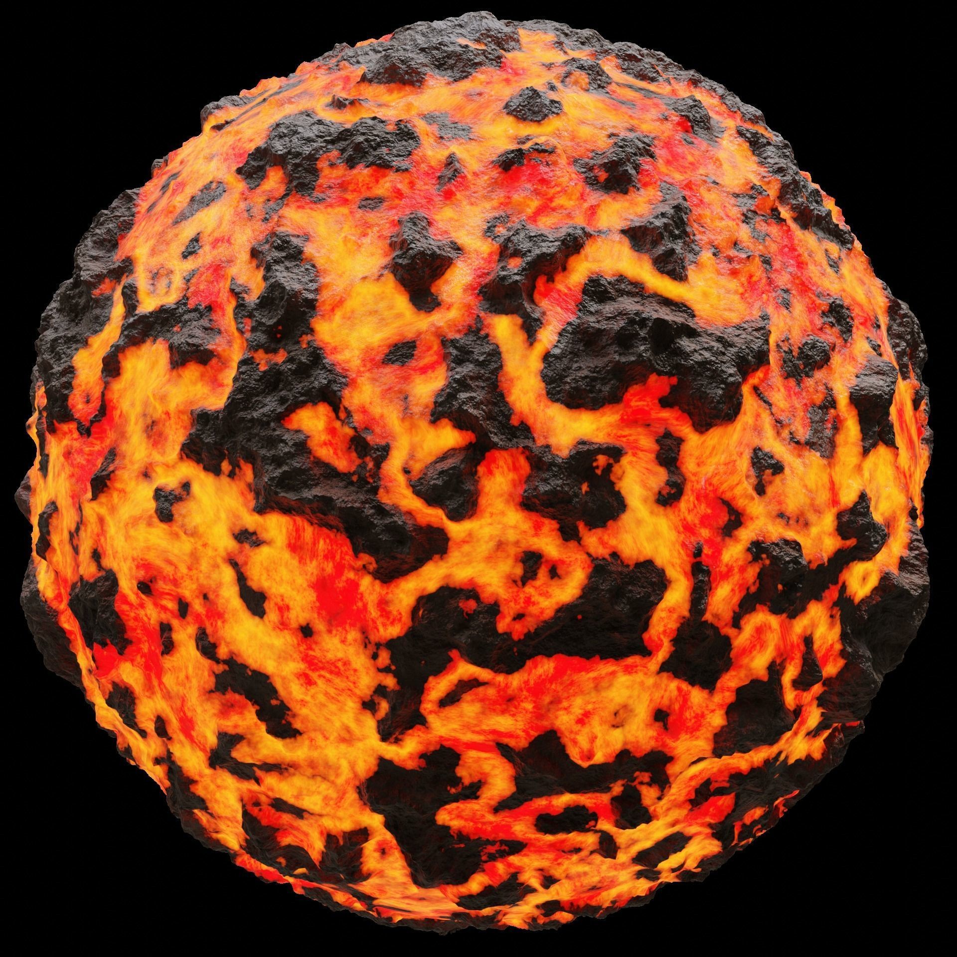 Procedural Rocky Lava Material Texture_4