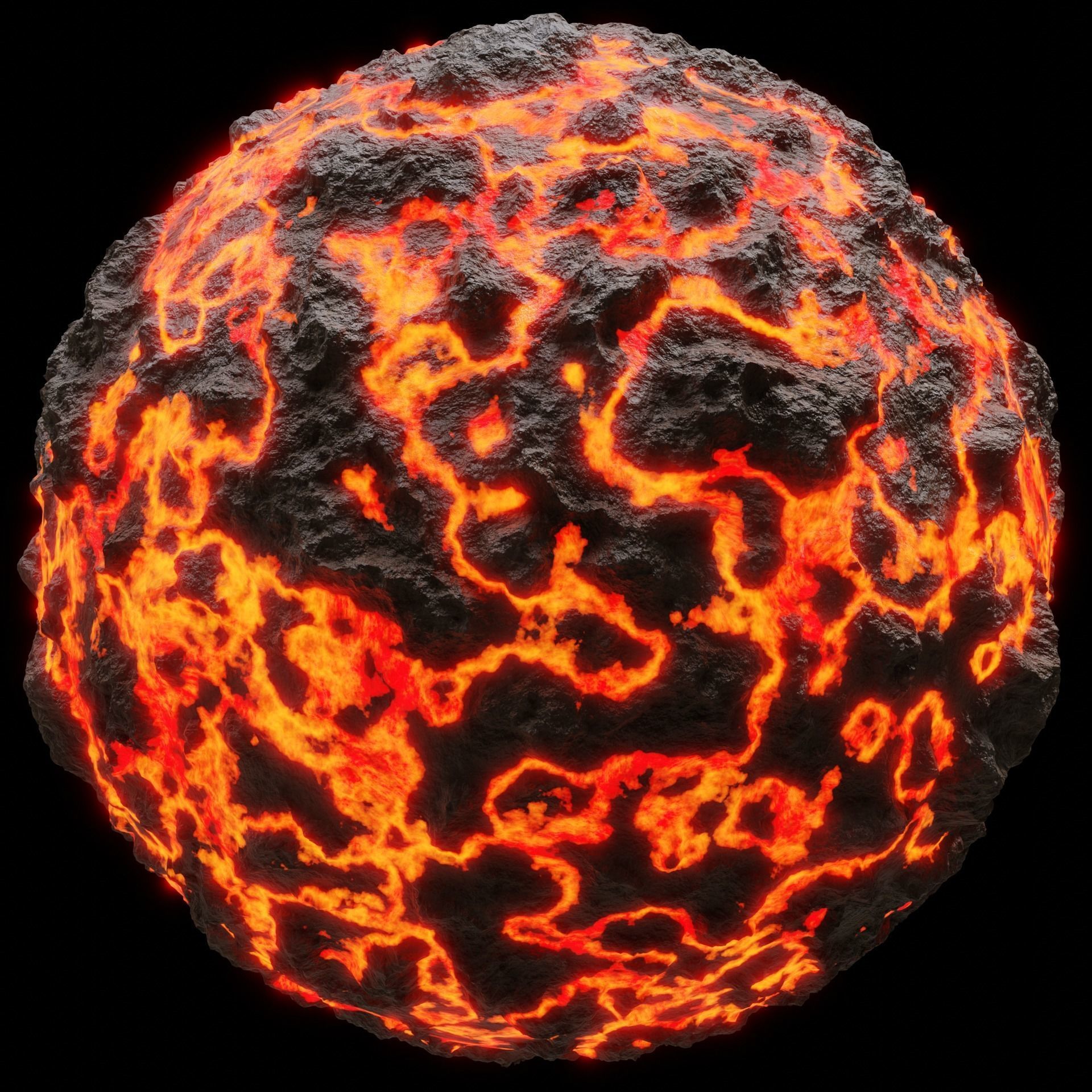 Procedural Rocky Lava Material Texture_3
