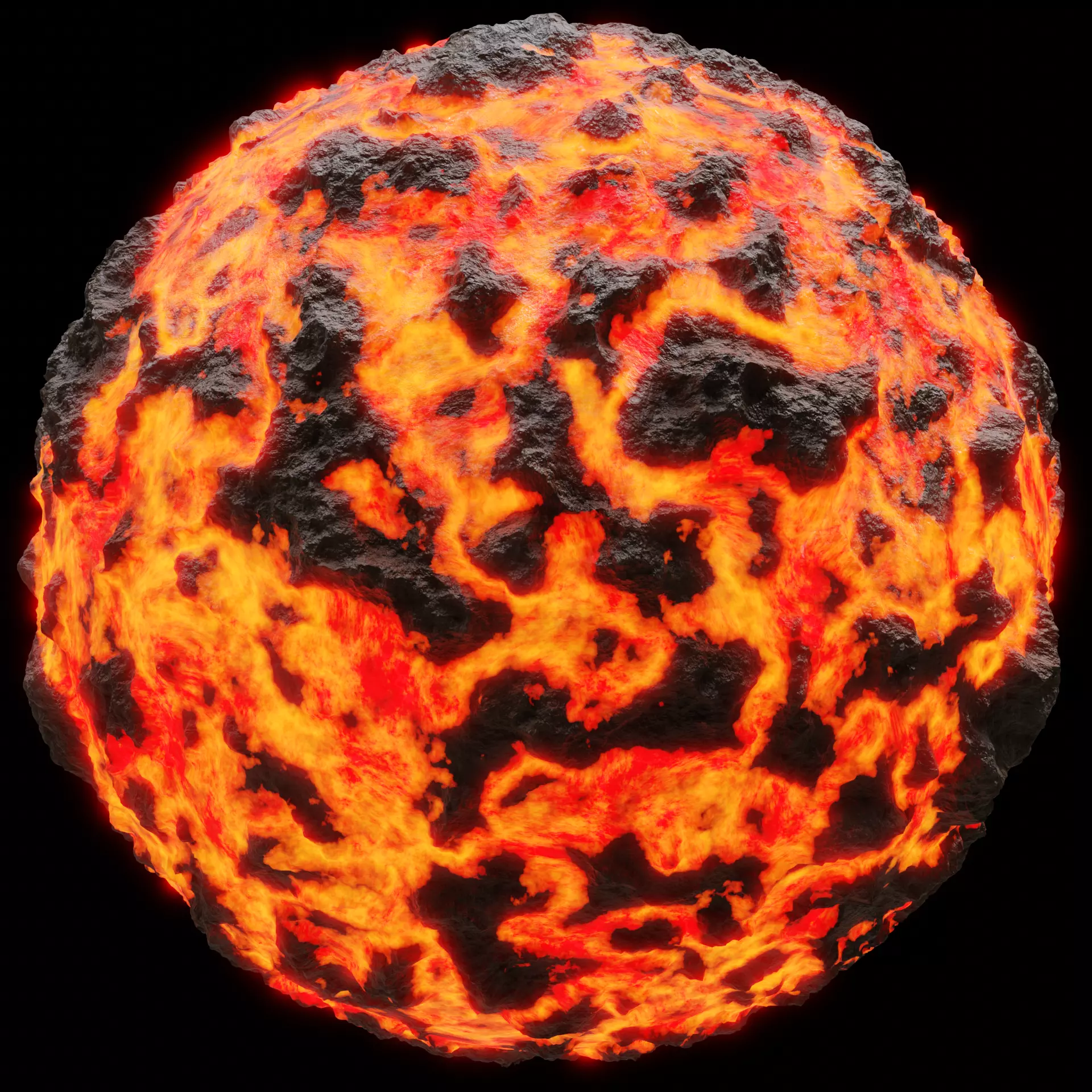 Procedural Rocky Lava Material Texture_0