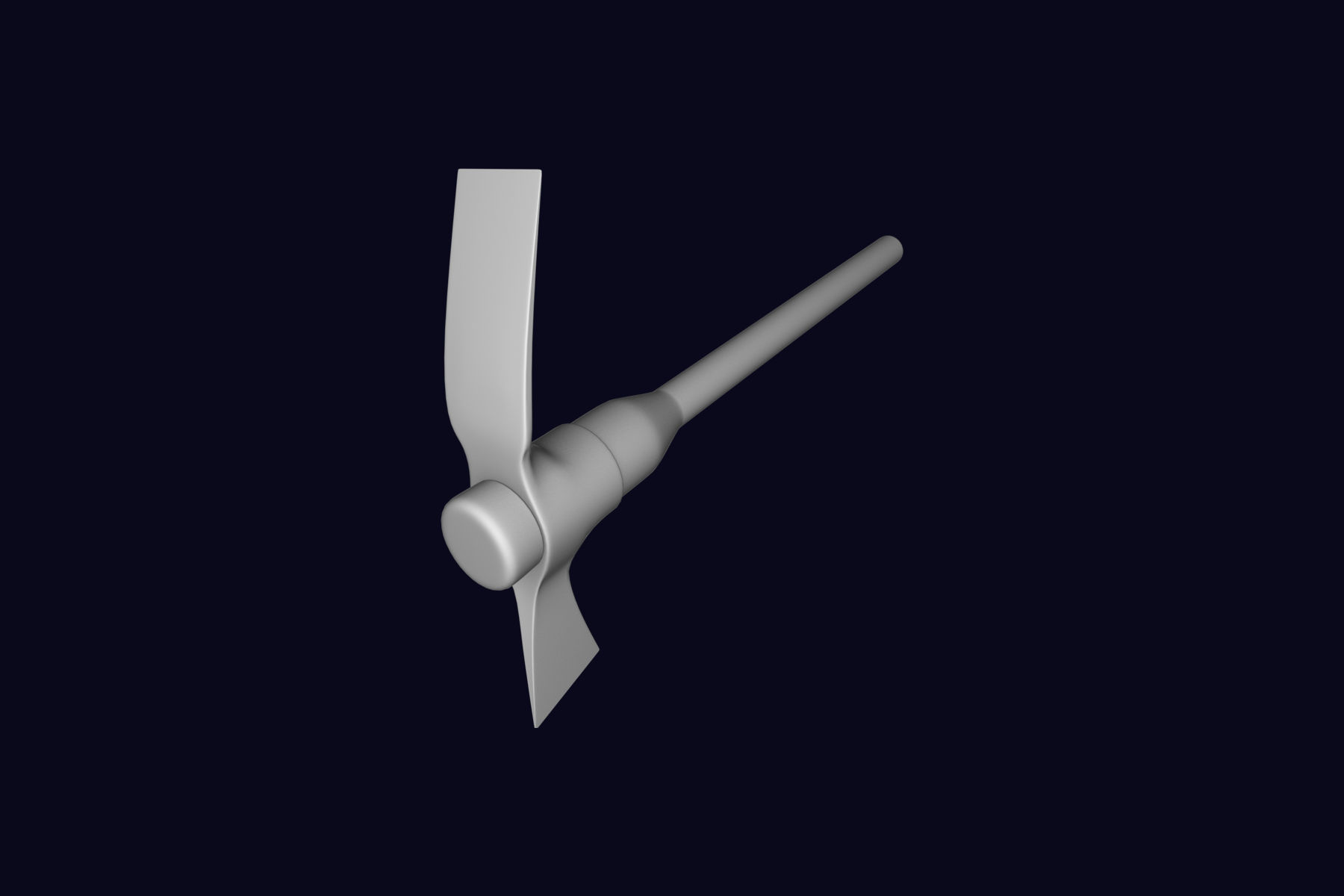 Cutter Mattock 3D model_1