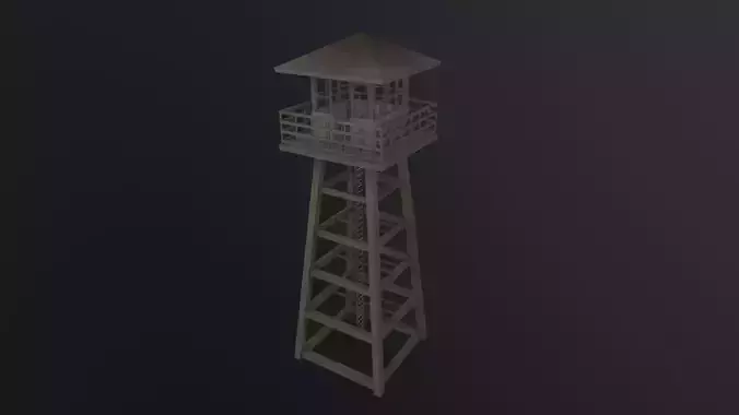 Military Watchtower 3D Model