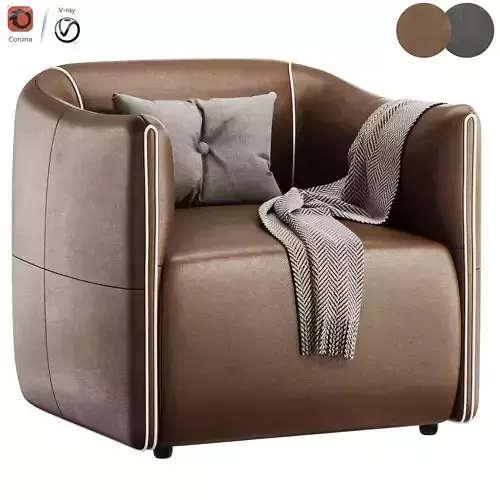  BEATRICE ARMCHAIR Low-poly 3D model