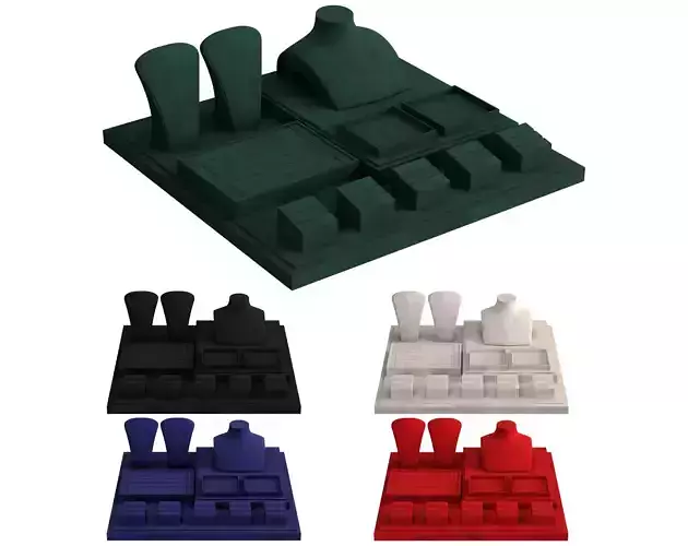 Monicadisplaystudio Jewelry Stand Vol 09 with 5 color 3D model