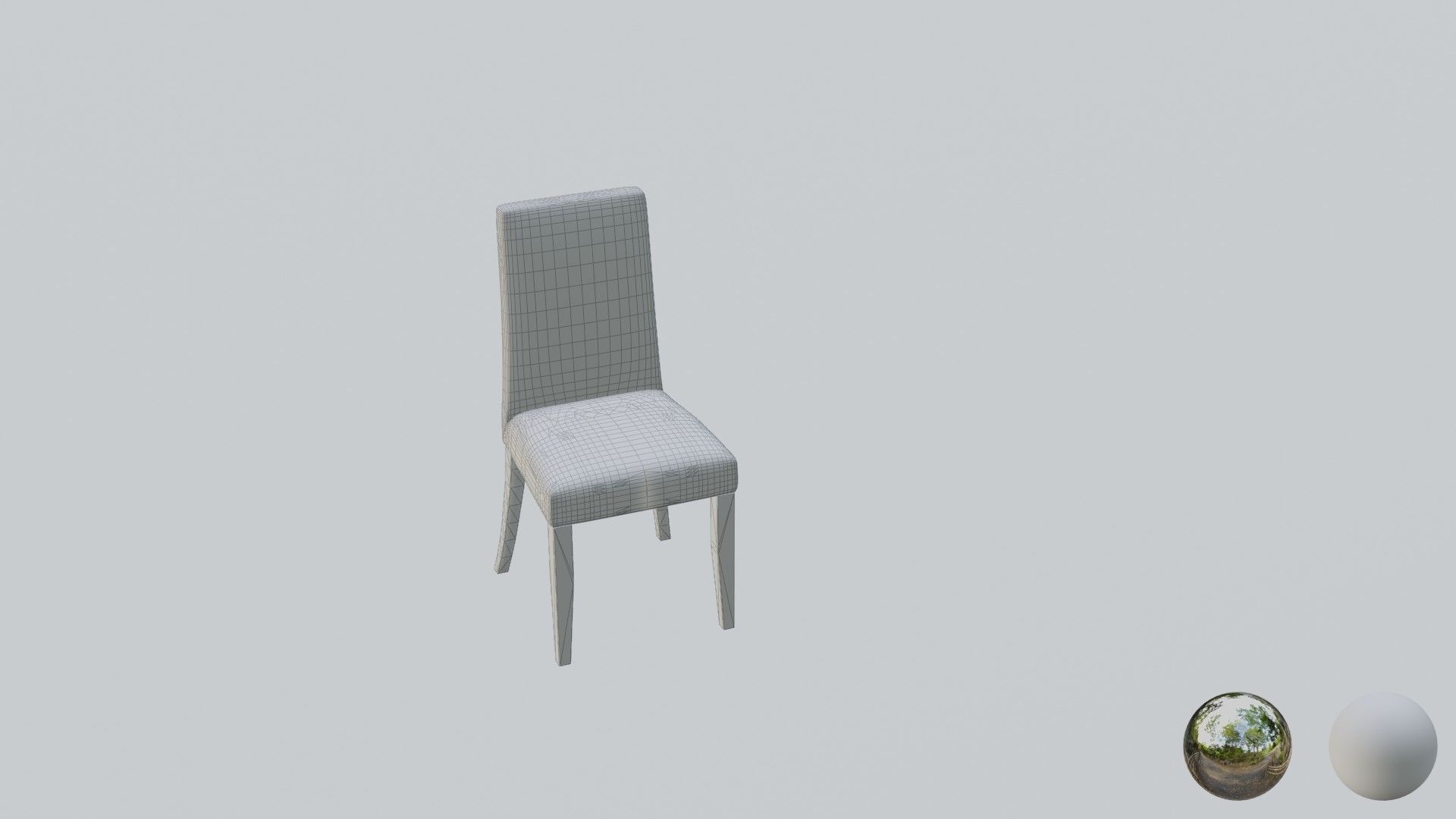 Dining Chair 3D model_4