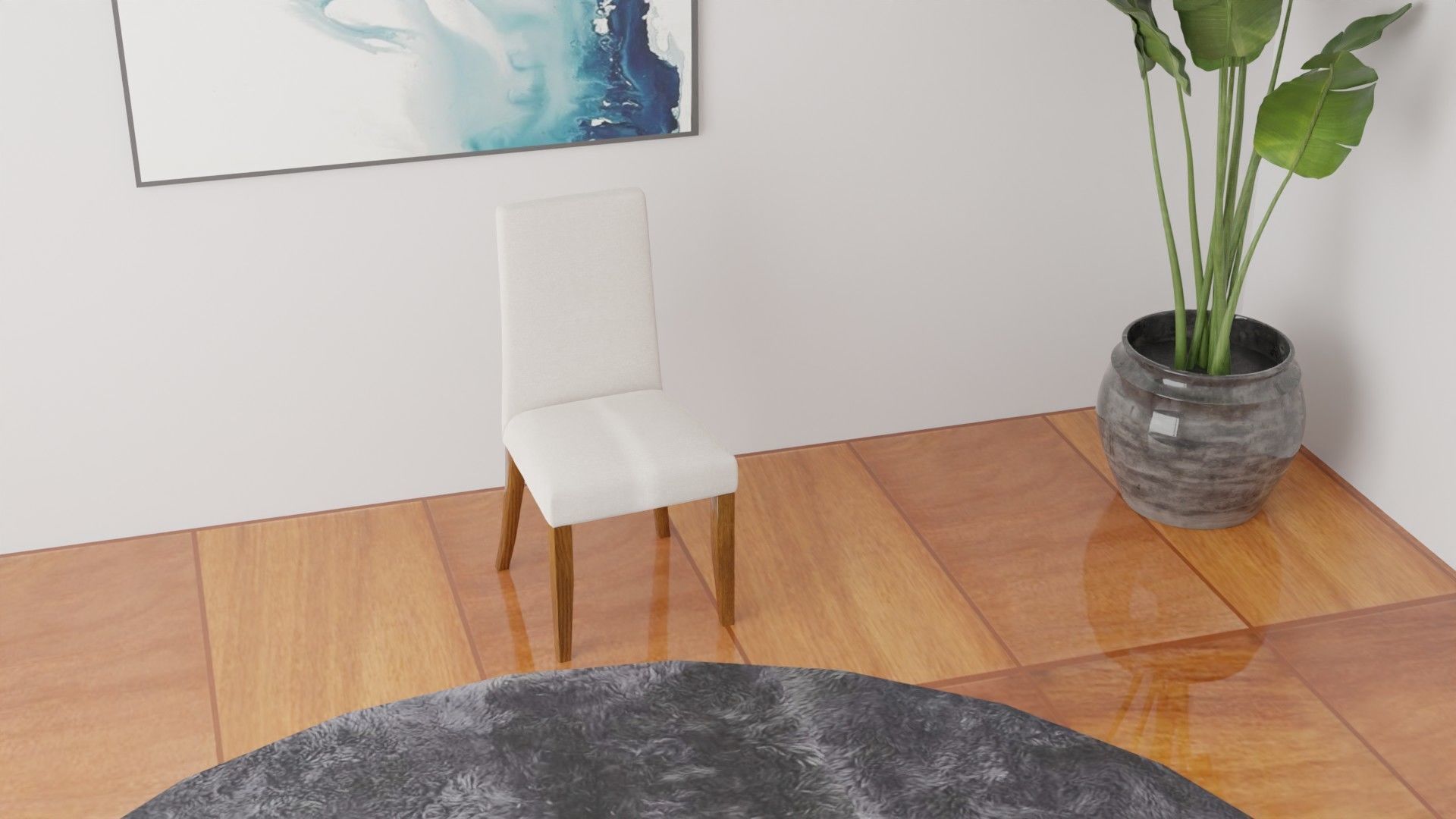 Dining Chair 3D model_2