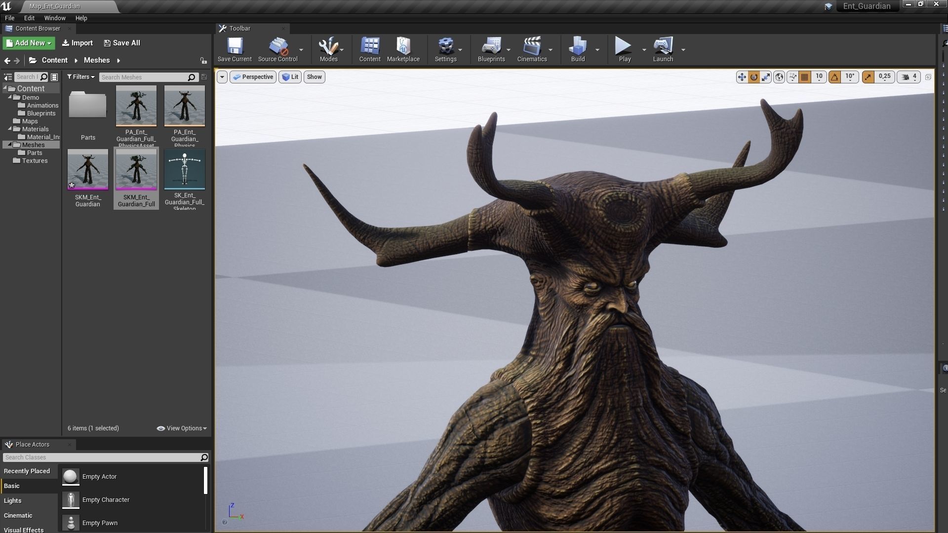 Ent Guardian Low-poly 3D model_4