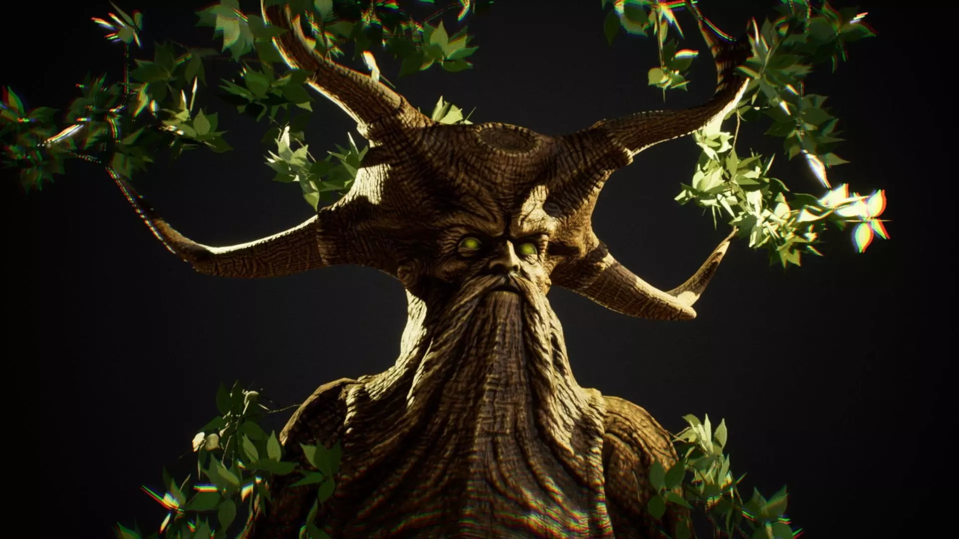 Ent Guardian Low-poly 3D model_0