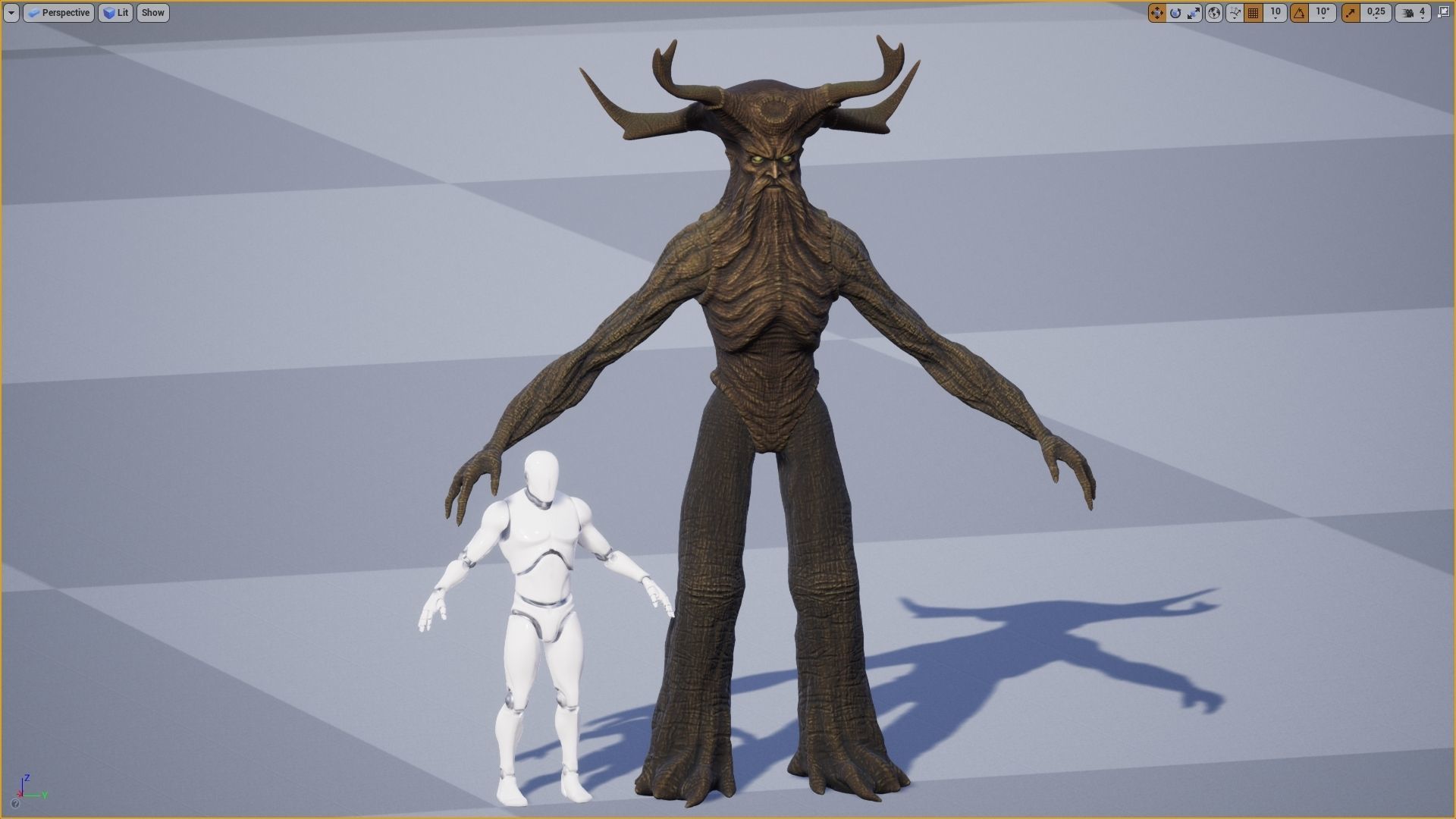 Ent Guardian Low-poly 3D model_23