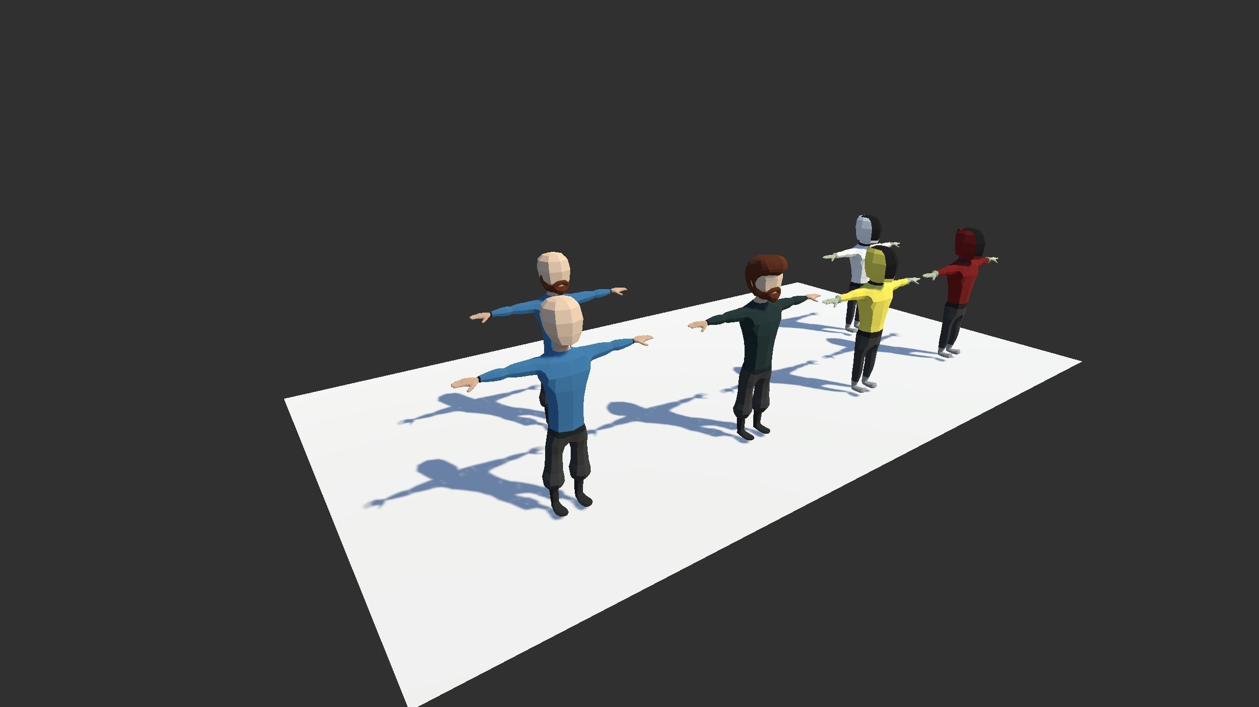 Low Poly Characters FREE Free low-poly 3D model_1
