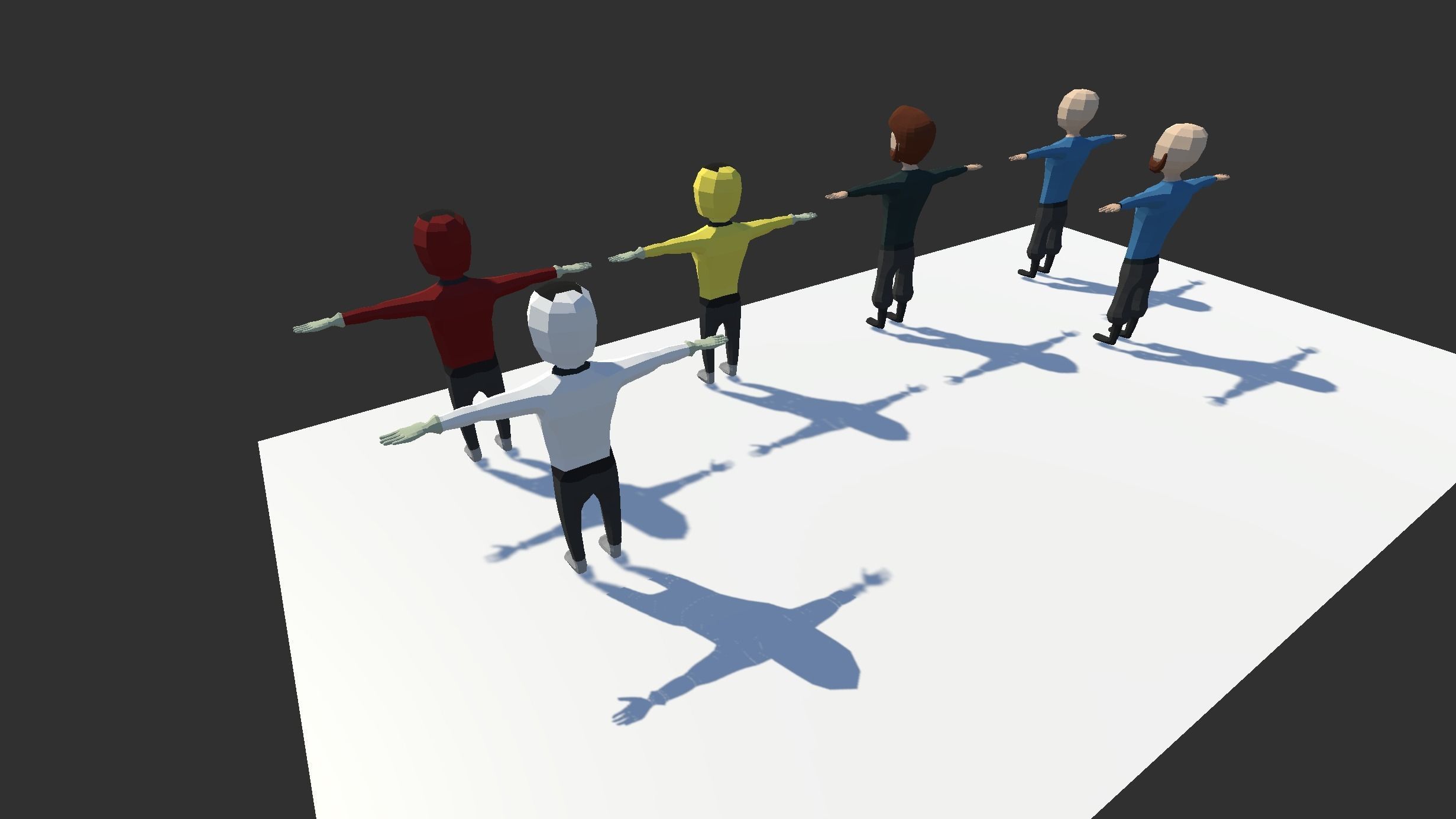 Low Poly Characters FREE Free low-poly 3D model_2