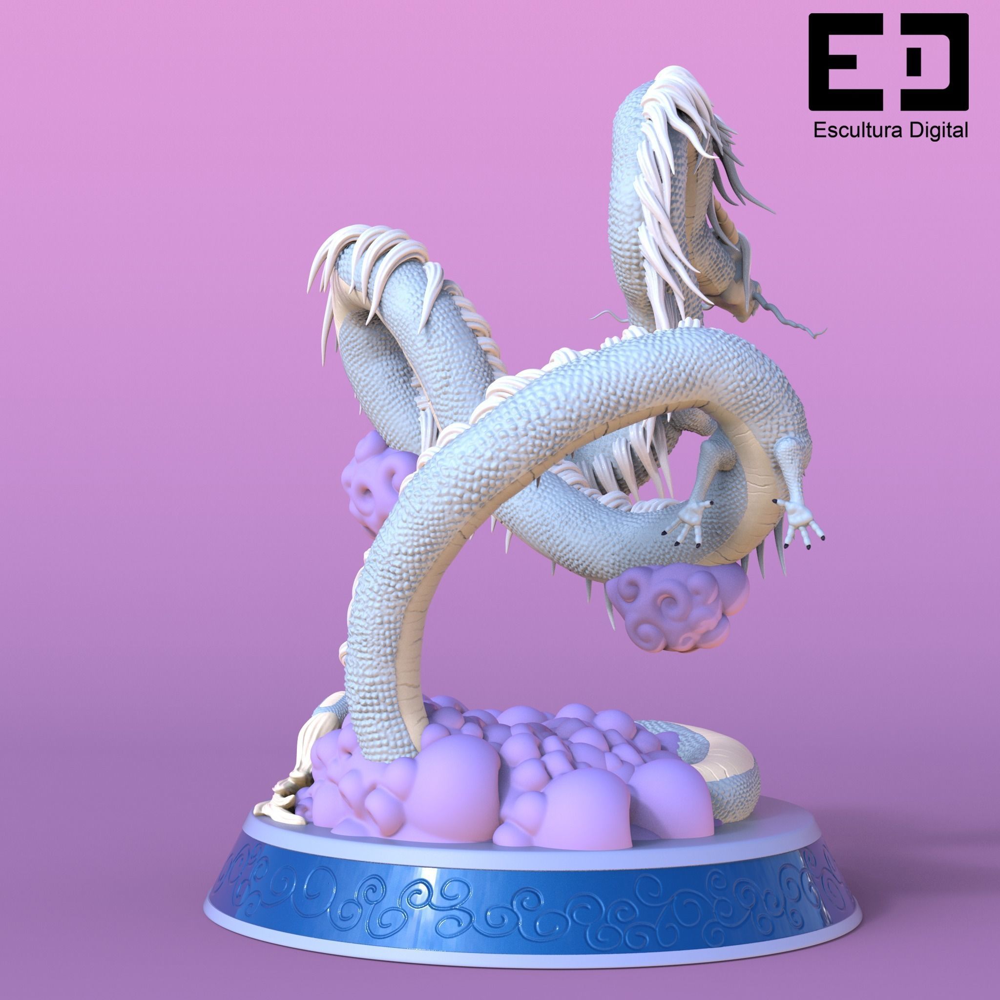 Dragon chino - Chinese dragon 3D print model_10
