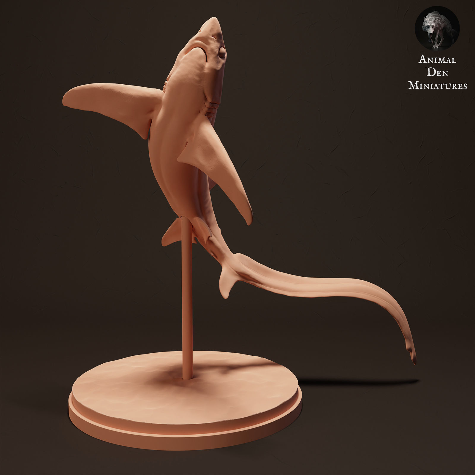Big Eye Thresher Shark Jump 3D print model_1