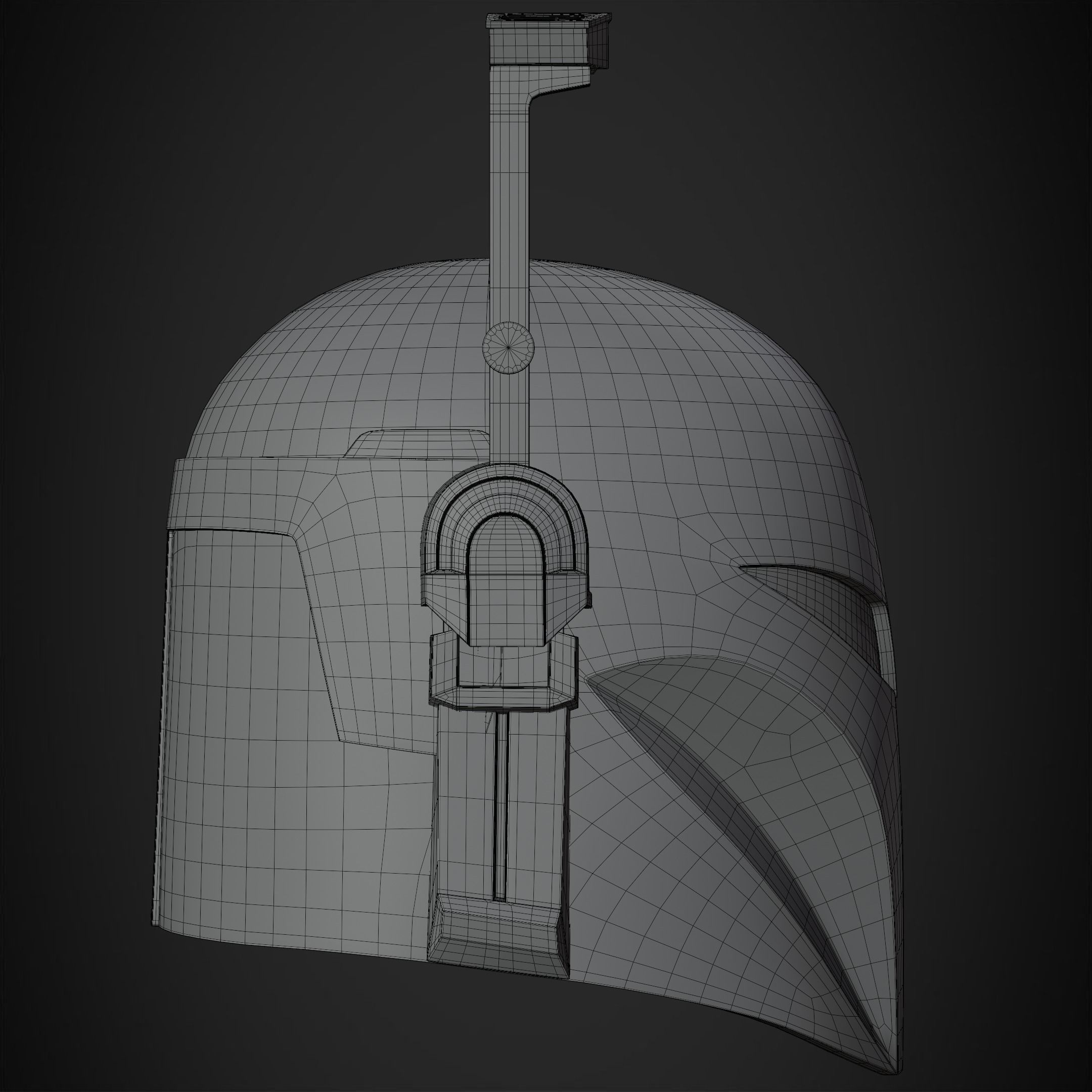 The Mandalorian Bo-Katan Helmet for Cosplay 3D print model_18
