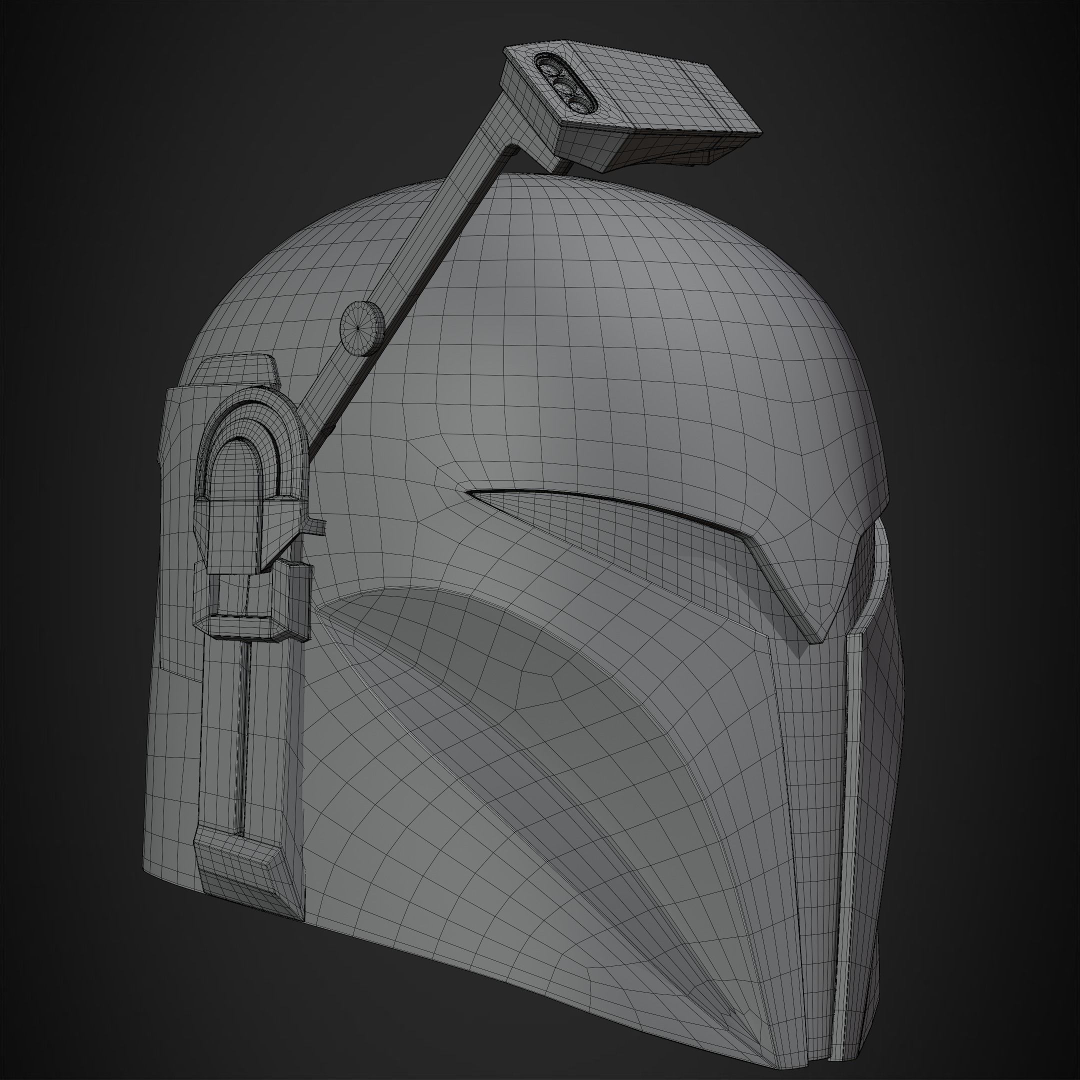 The Mandalorian Bo-Katan Helmet for Cosplay 3D print model_16