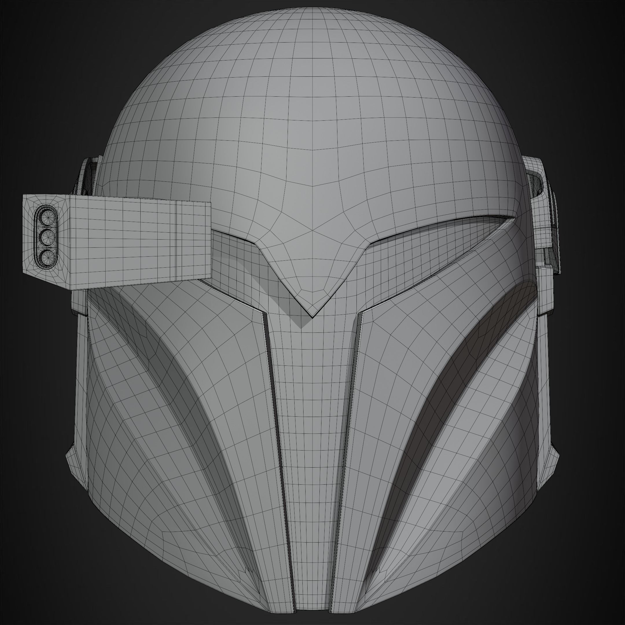 The Mandalorian Bo-Katan Helmet for Cosplay 3D print model_14