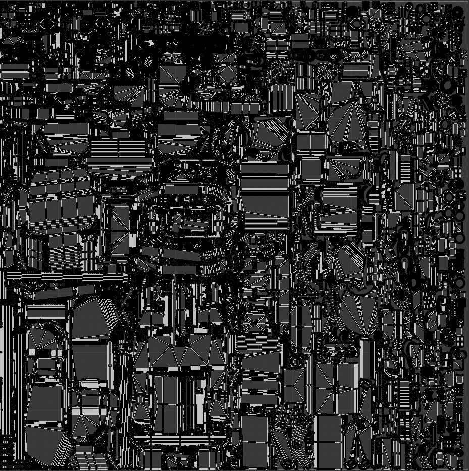 Mech Spider Low-poly 3D model_11