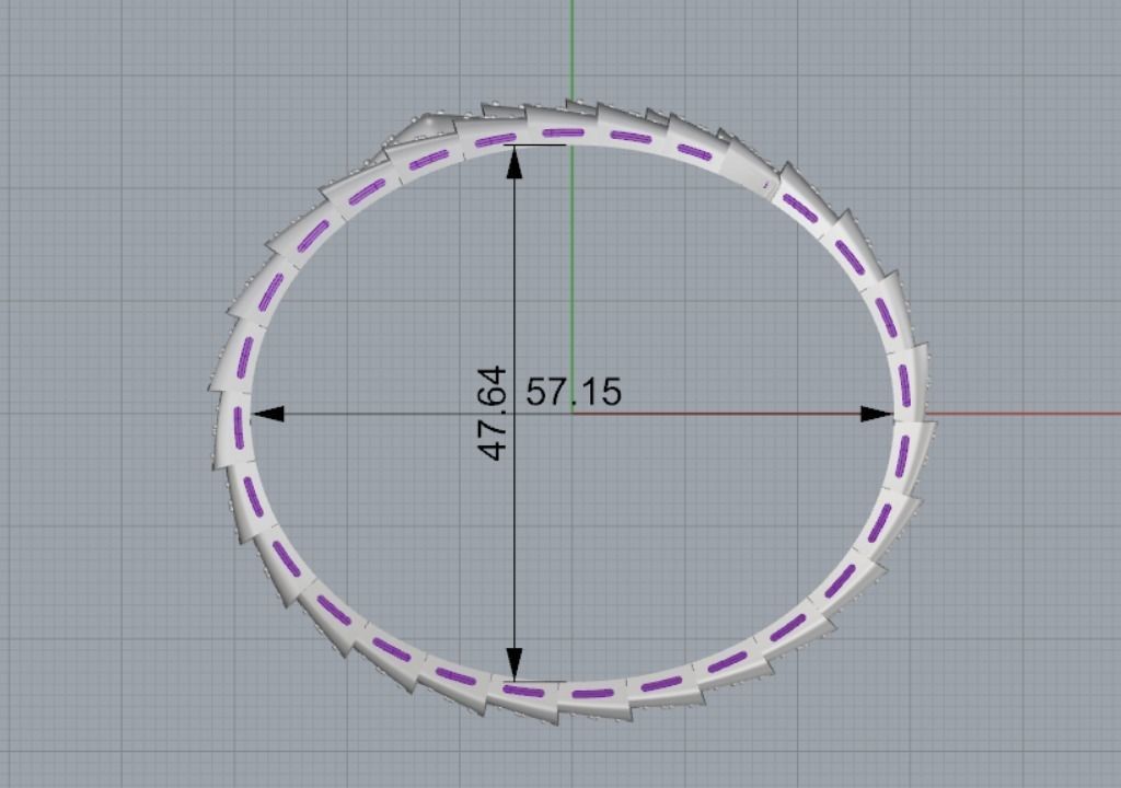 snake bracelet 3D print model_14