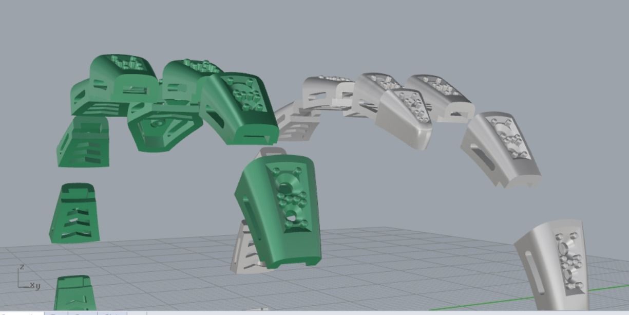 snake bracelet 3D print model_10