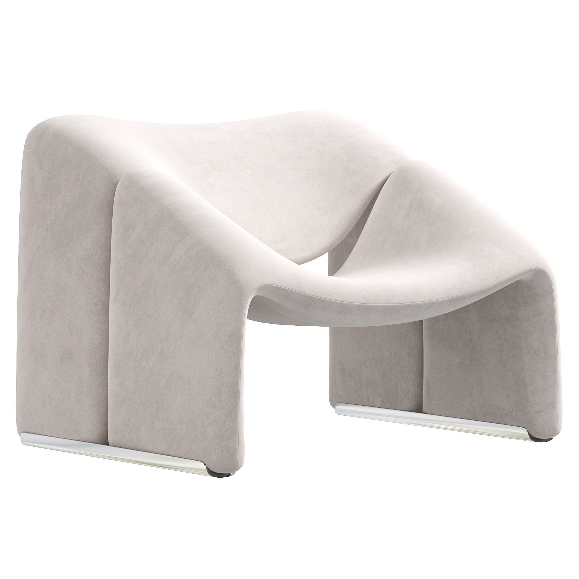 Groovy Lounge Chair Pierre Paulin 3D model_1
