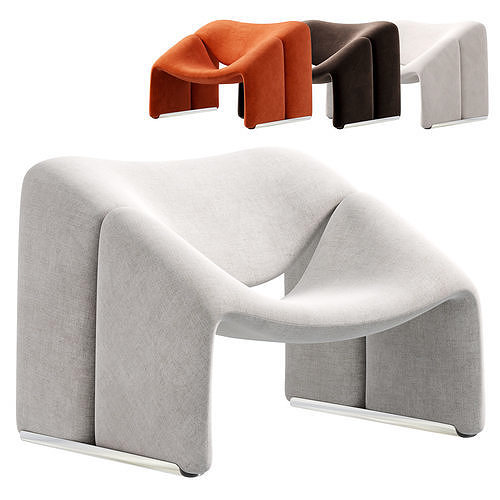 Groovy Lounge Chair Pierre Paulin 3D model