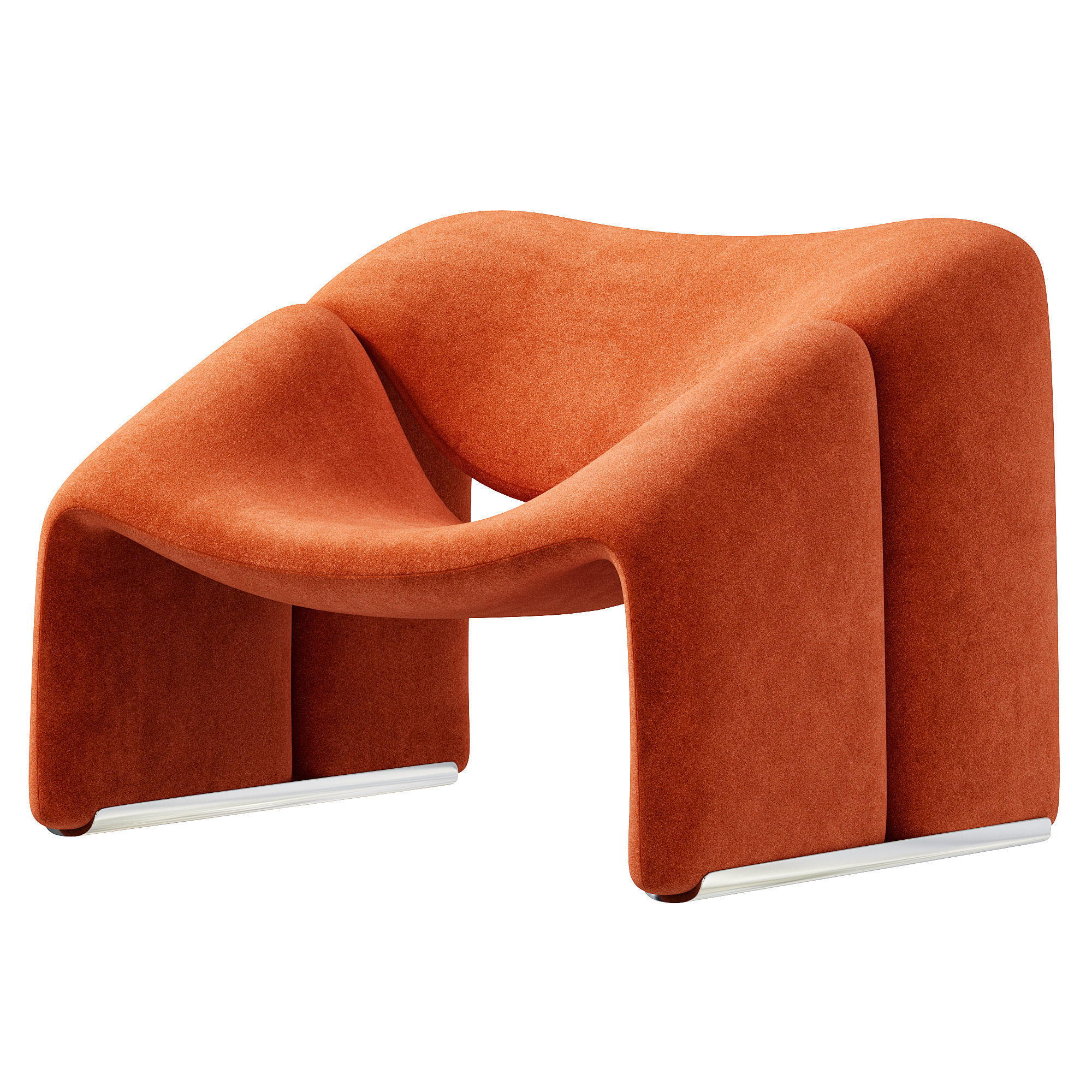 Groovy Lounge Chair Pierre Paulin 3D model_3