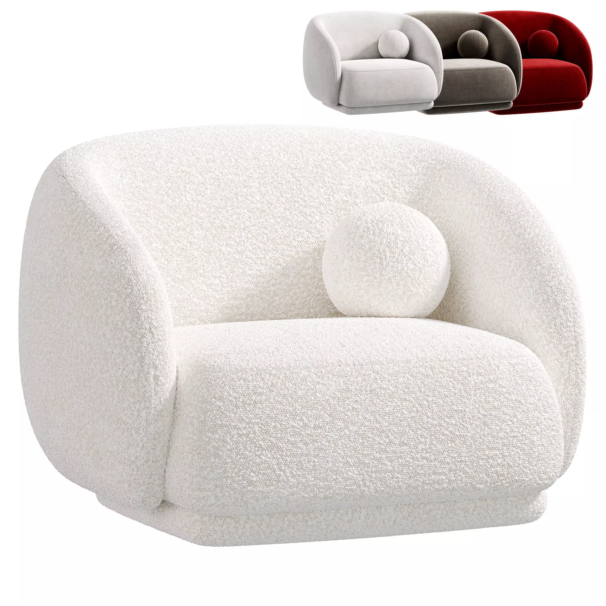 Julep Armchair by Tacchini 3D model_0