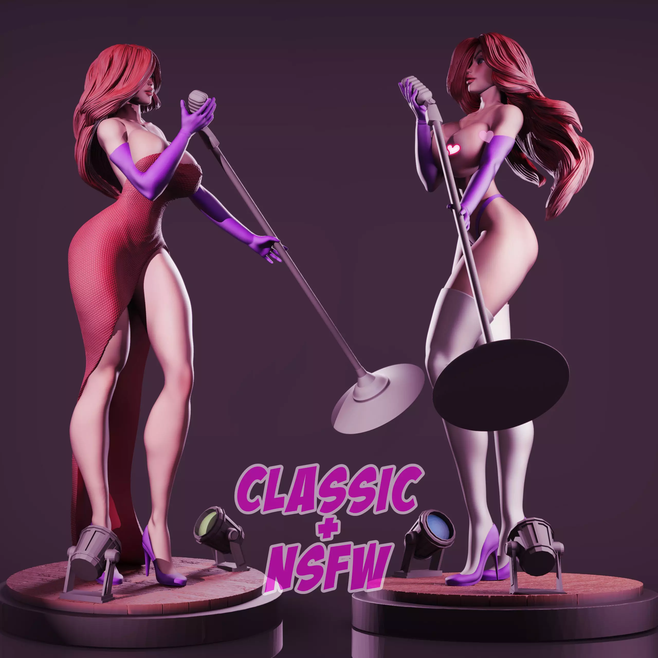 pack Jessica Rabbit 3D print model_0
