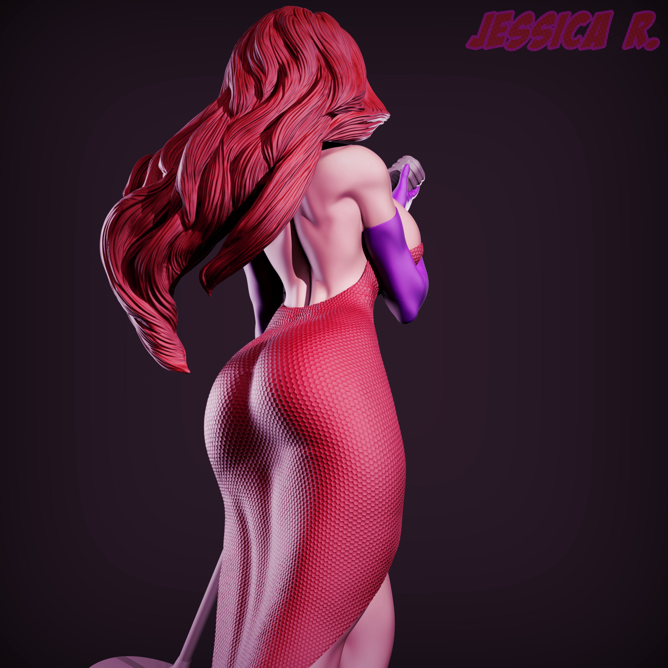 pack Jessica Rabbit 3D print model_12