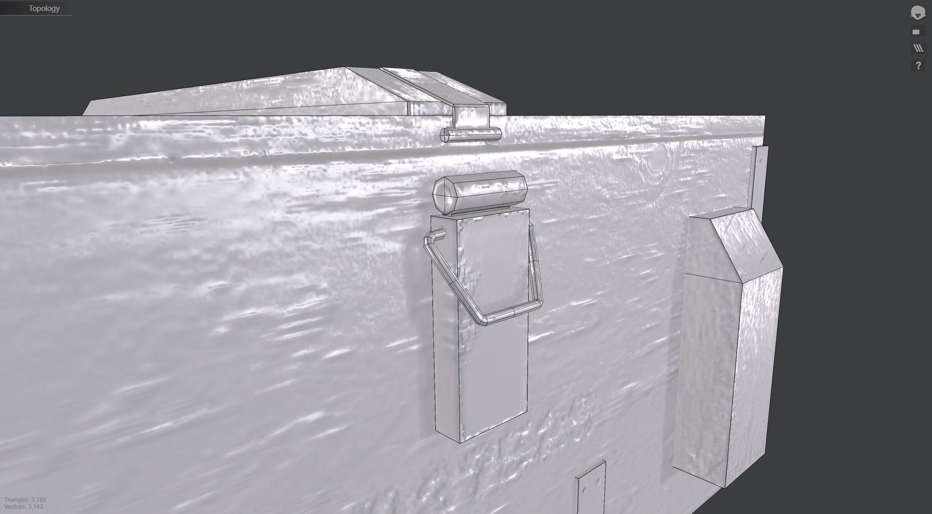 Army Weapon Crate Low-poly 3D model_6