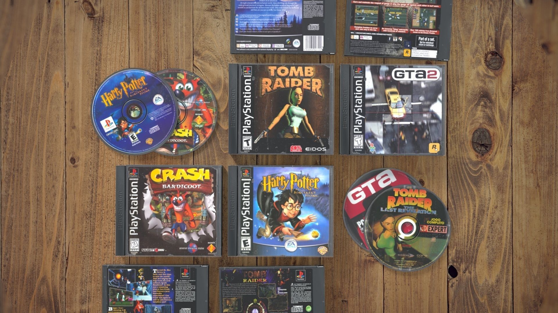 CD boxes Low-poly 3D model_5