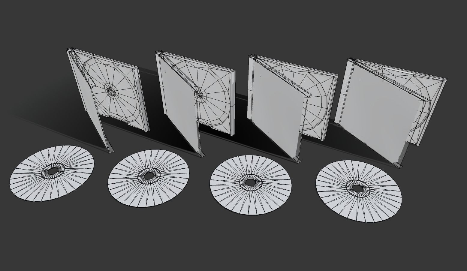 CD boxes Low-poly 3D model_18