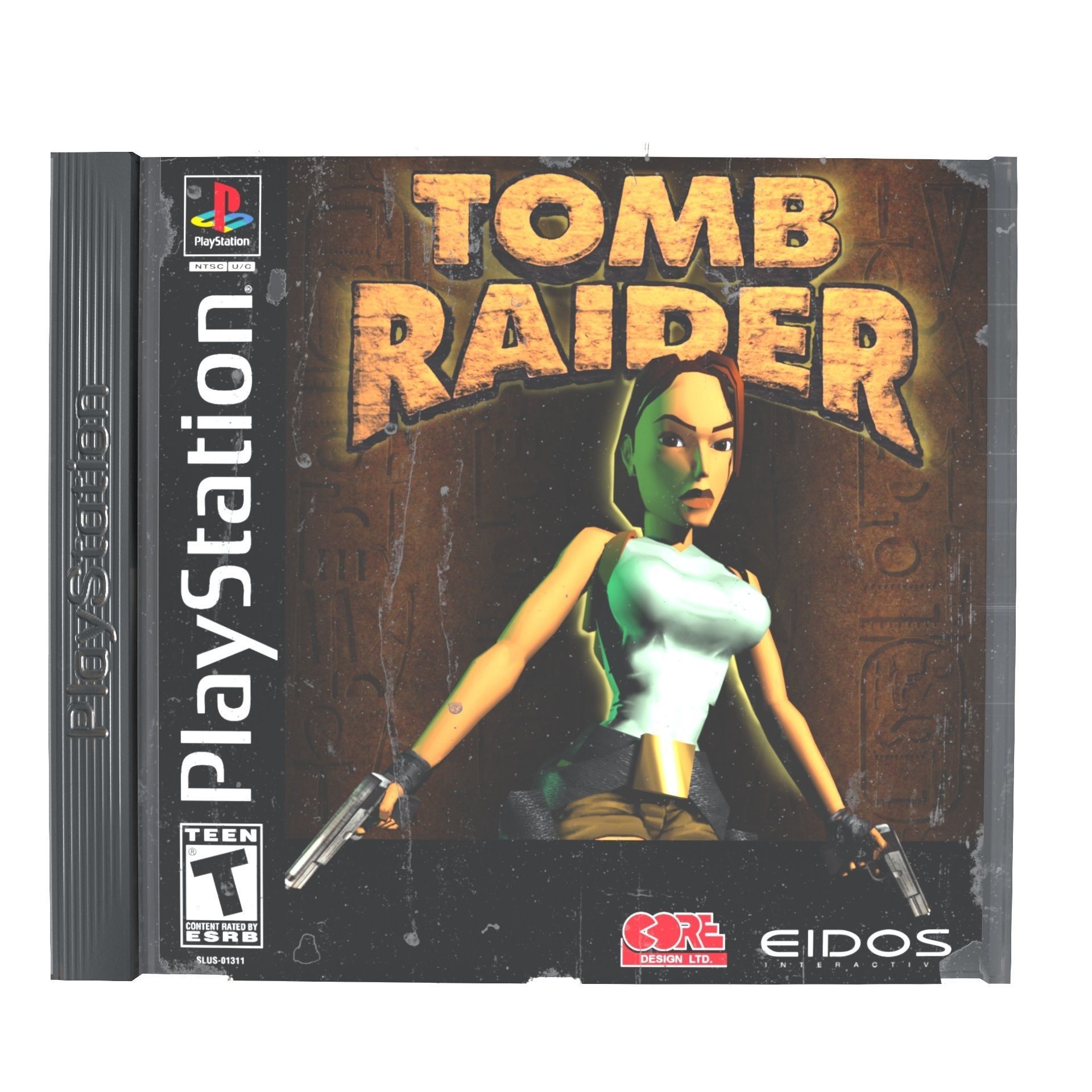 CD boxes Low-poly 3D model_14