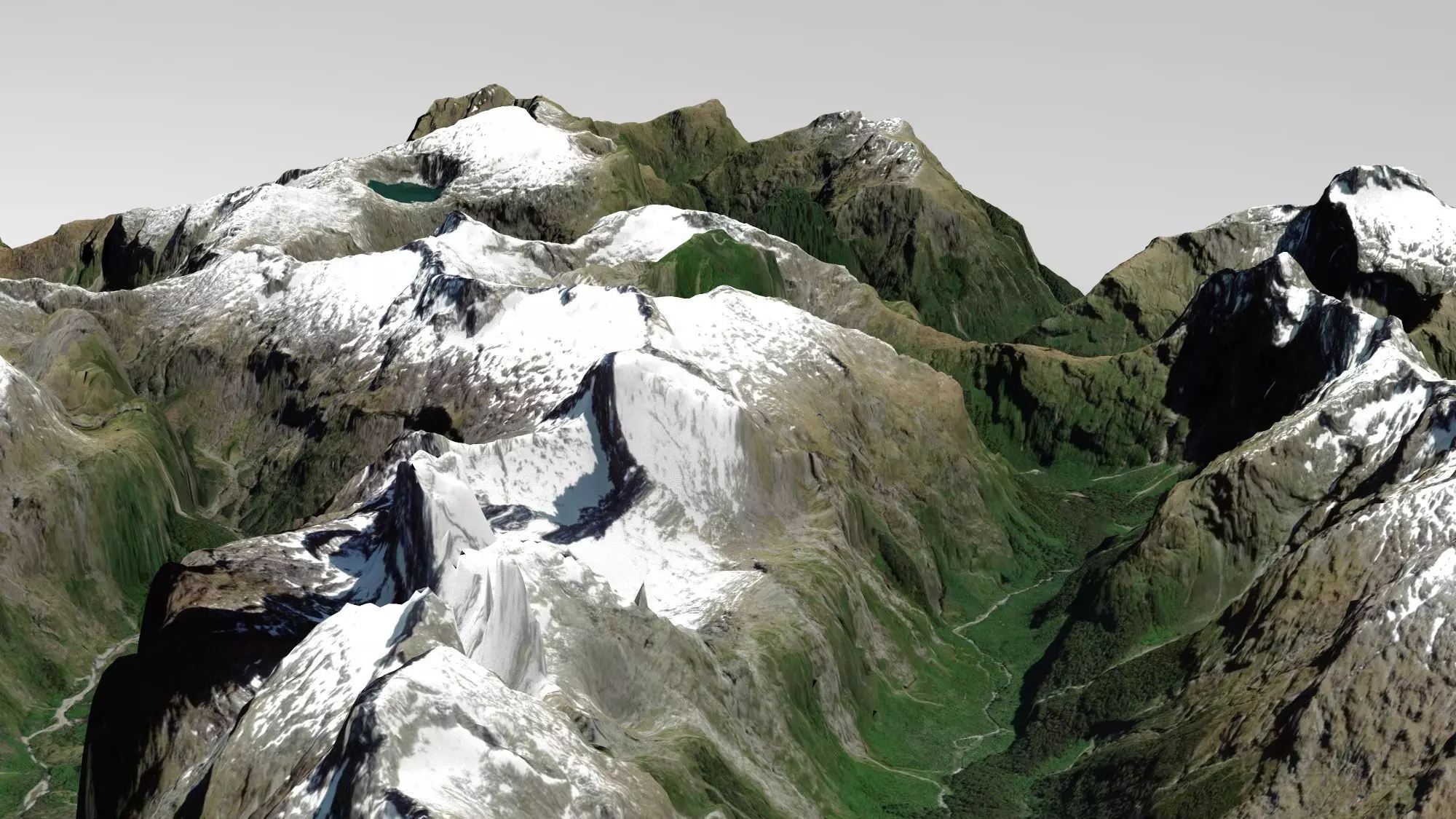 Mountain landscape Aiguille Rouge Savoy France 3D model | CGTrader