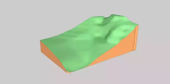 Topography 3d model