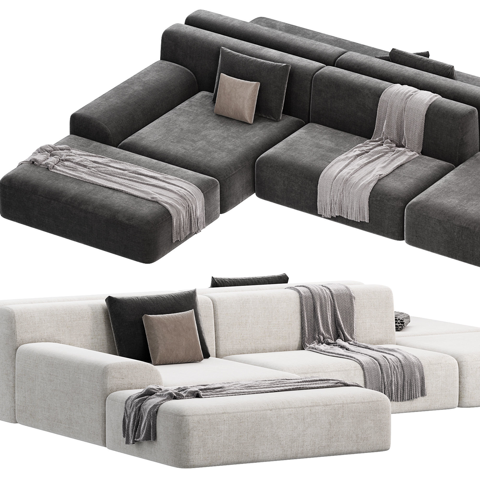 Paola Lenti All Time Sofa 3D model_2