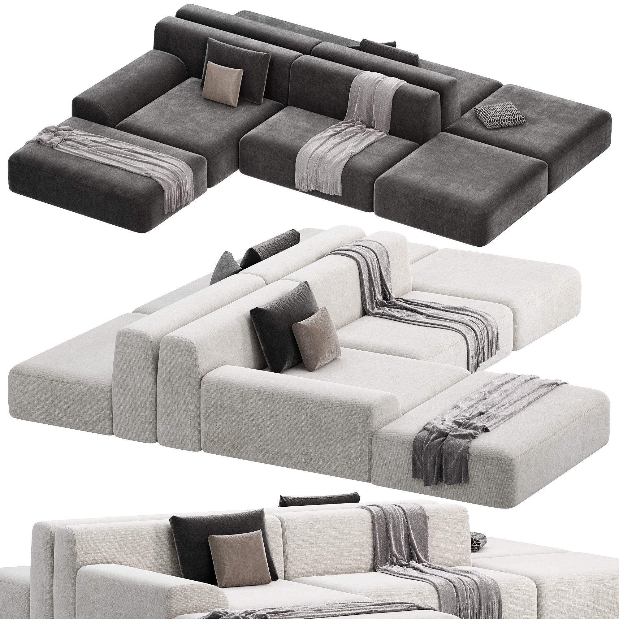 Paola Lenti All Time Sofa 3D model_1