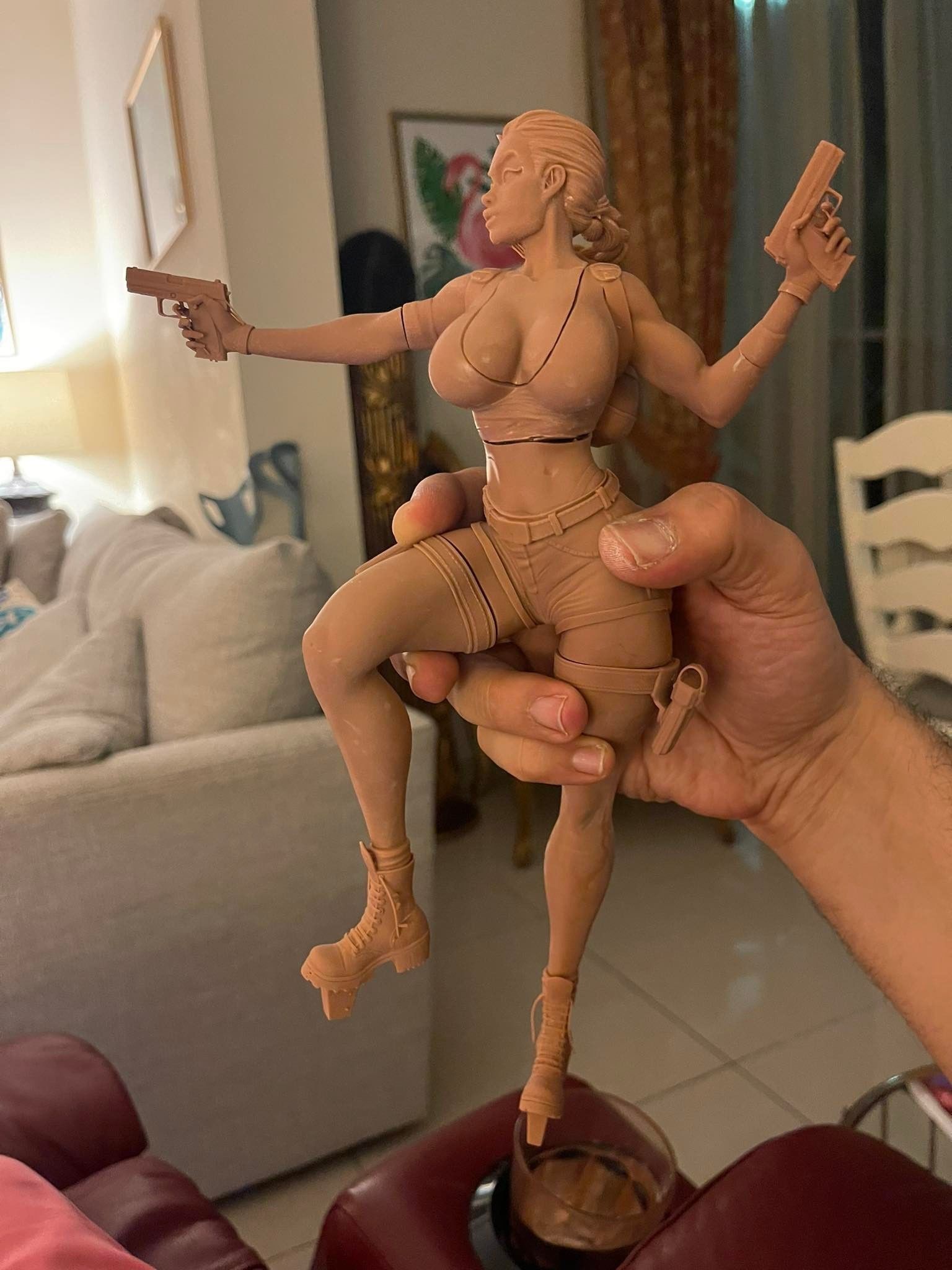 LARA CROFT  STL 3D print model_6