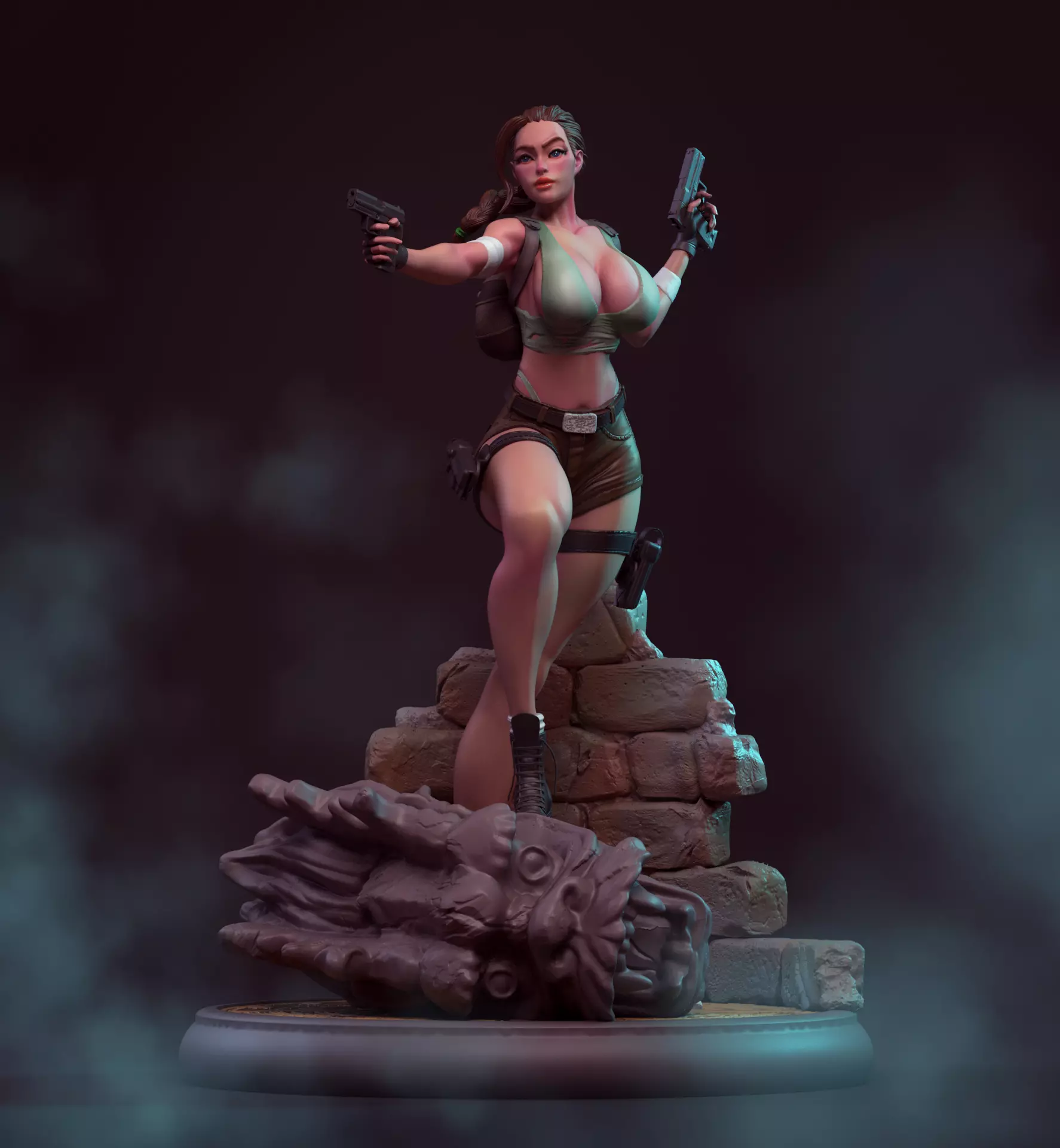 LARA CROFT  STL 3D print model_0