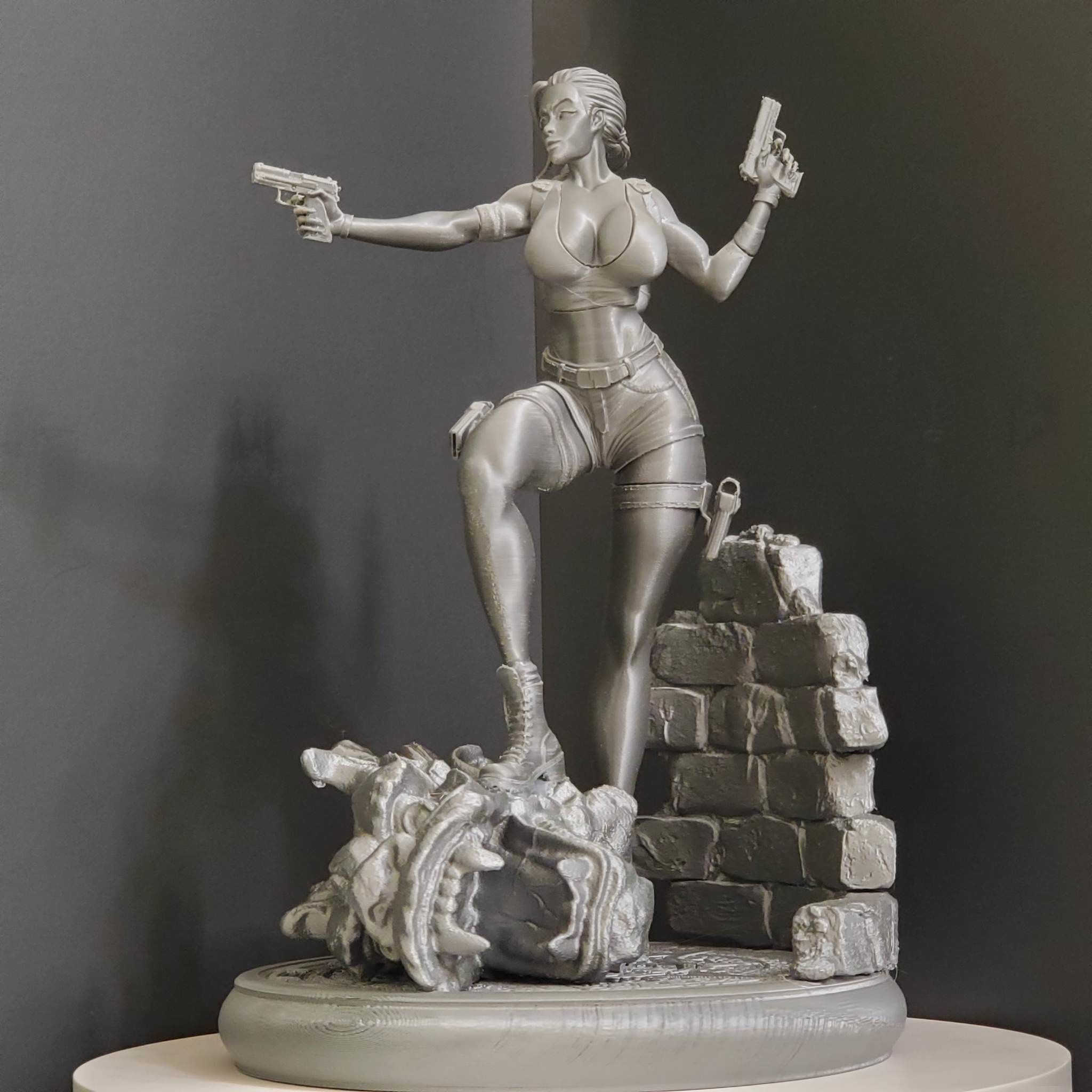 LARA CROFT  STL 3D print model_9