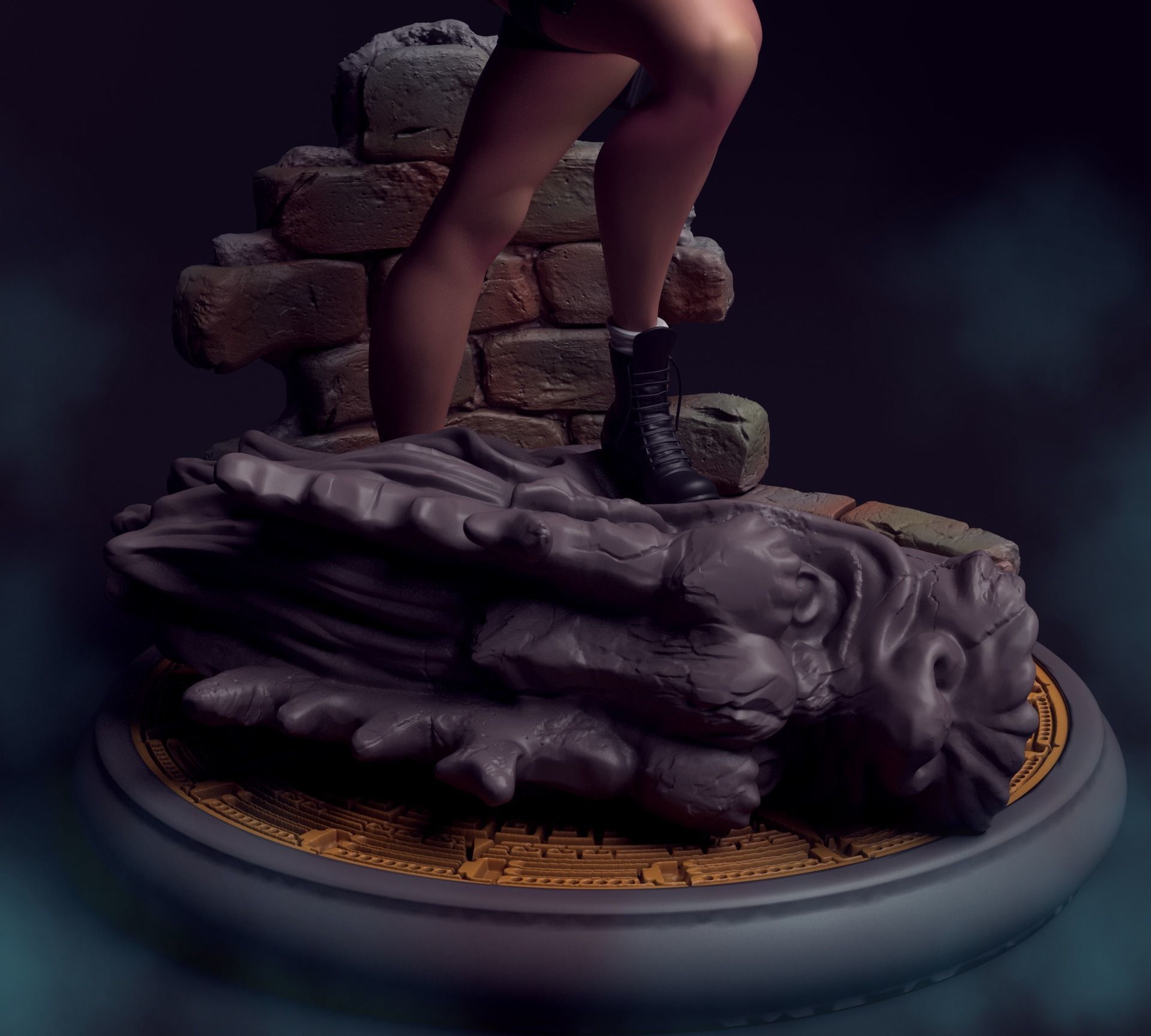 LARA CROFT  STL 3D print model_2