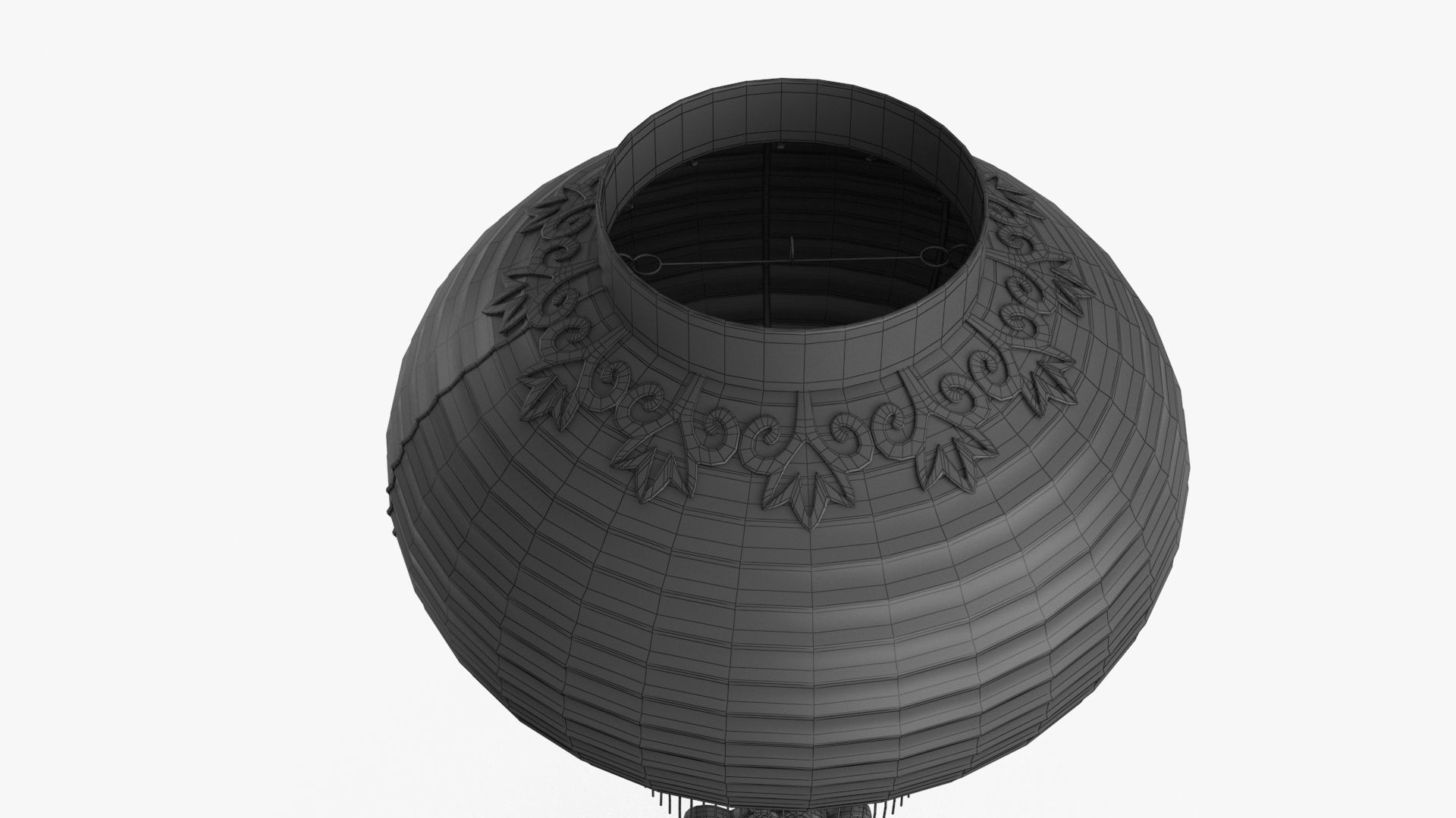 Paper Lantern v1 Low-poly 3D model_20