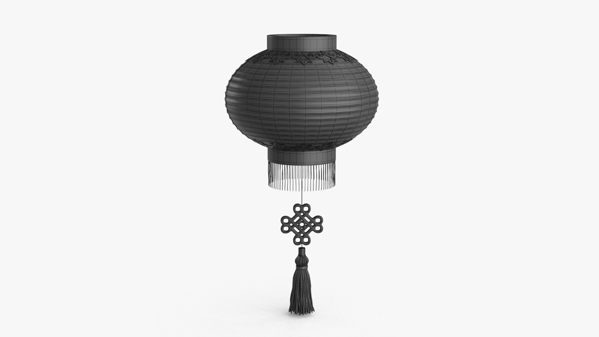 Paper Lantern v1 Low-poly 3D model_19