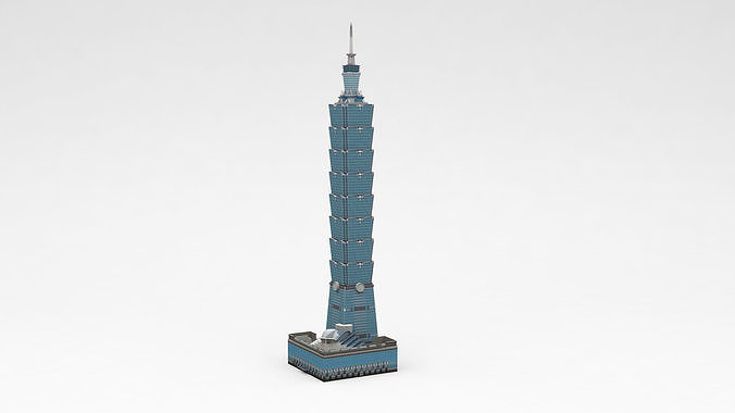 Taipei 101 3D model 4