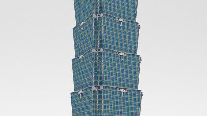 Taipei 101 3D model 6