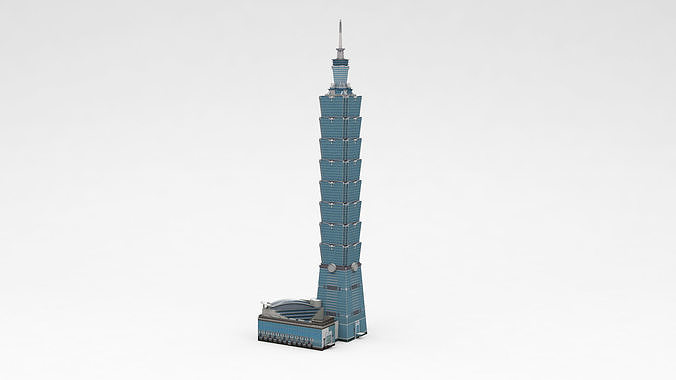Taipei 101 3D model 3
