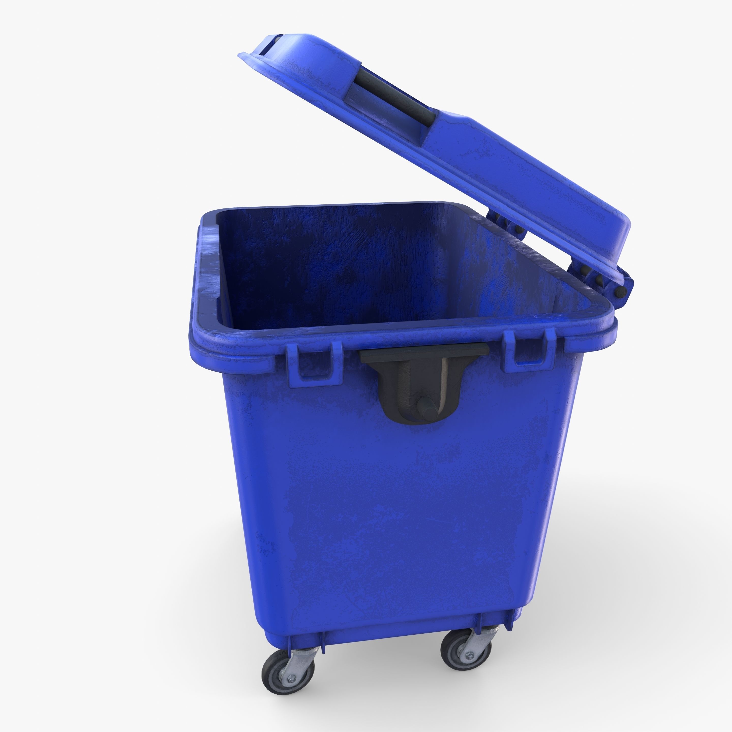 Dumpster v2 weathered 3D model_1