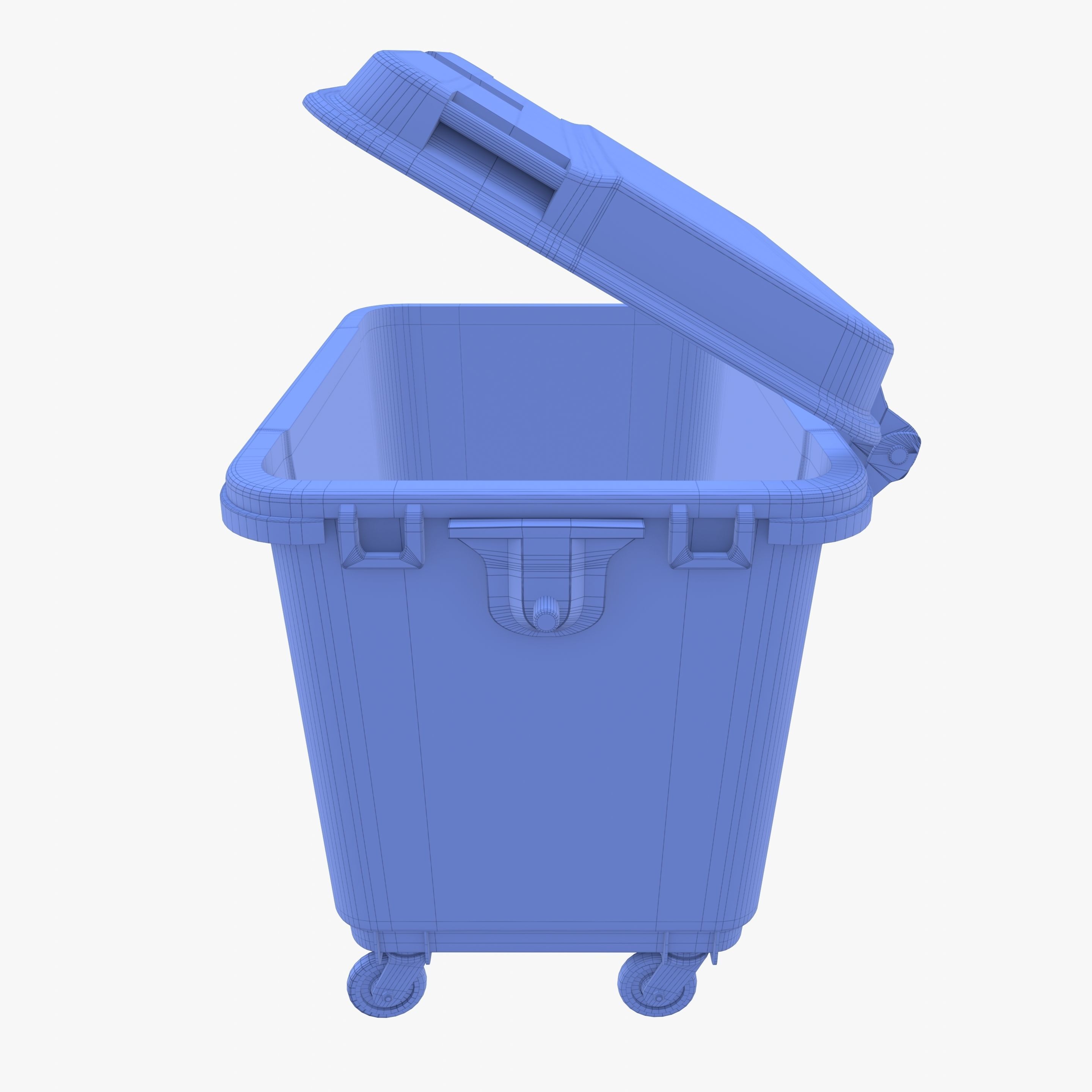 Dumpster v2 weathered 3D model_14